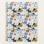 Cute Doodle Dog Patroon Planner (Voorkant)