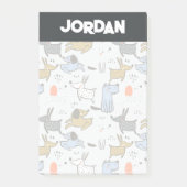 Cute Doodle Dog Patroon Post-it® Notes (Voorkant)