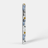 Cute Doodle Dog Patroon Samsung Galaxy Hoesje (Rechterkant)