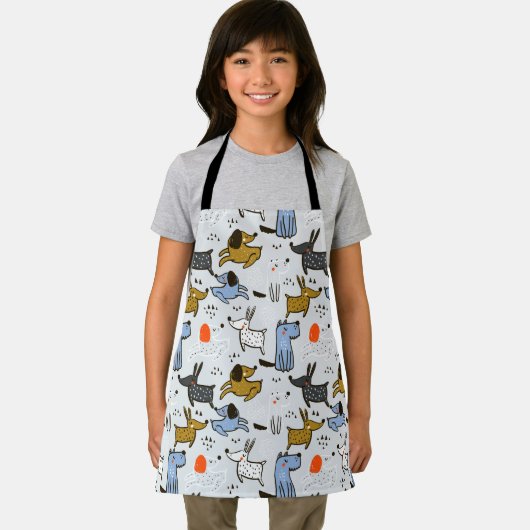 Cute Doodle Dog Patroon Schort (Insitu)