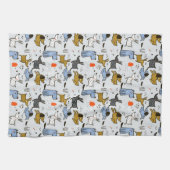 Cute Doodle Dog Patroon Theedoek (Horizontaal)