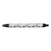Cute Doodle Dog Patroon Zwarte Inkt Pen (Voorkant)