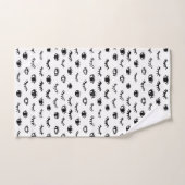 Cute Doodle Eyelash Patroon Bad Handdoek (Handdoek)