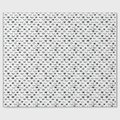 Cute Doodle Eyelash Patroon Cadeaupapier (Vlak)