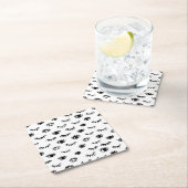 Cute Doodle Eyelash Patroon Kartonnen Onderzetters (Insitu)