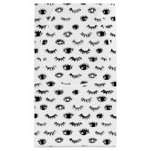 Cute Doodle Eyelash Patroon Klein Cadeauzakje (Achterkant)