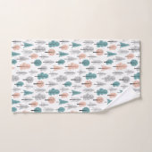 Cute Doodle Forest Pattern Bad Handdoek (Handdoek)