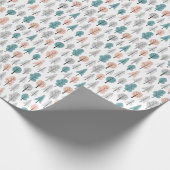 Cute Doodle Forest Pattern Cadeaupapier (Hoek)