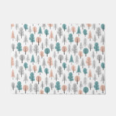 Cute Doodle Forest Pattern Deurmat (Voorkant)