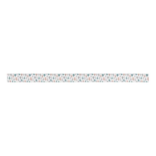 Cute Doodle Forest Pattern Grosgrain Lint (Voorkant)