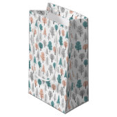 Cute Doodle Forest Pattern Klein Cadeauzakje (Voorkant Gekanteld)