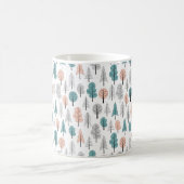 Cute Doodle Forest Pattern Koffiemok (Center)