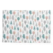 Cute Doodle Forest Pattern Kussensloop (Achterkant-Links)