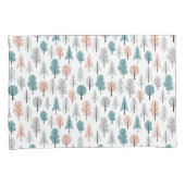 Cute Doodle Forest Pattern Kussensloop (Voorkant-Rechts)