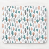 Cute Doodle Forest Pattern Muismat (Voorkant)