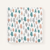 Cute Doodle Forest Pattern Notitieboek (Voorkant)