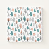 Cute Doodle Forest Pattern Notitieboek (Achterkant)