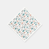 Cute Doodle Forest Pattern Servet (Hoek)