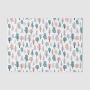 Cute Doodle Forest Pattern Tissuepapier