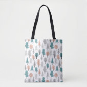 Cute Doodle Forest Pattern Tote Bag (Voorkant)