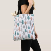 Cute Doodle Forest Pattern Tote Bag (Dichtbij)