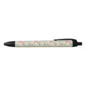 Cute Doodle Fox Forest Woodland Pattern Zwarte Inkt Pen (Bovenkant)