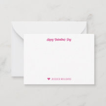 Cute Doodle Hartjes Patroon Roze Valentijnsdag