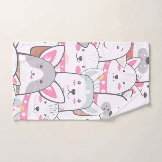 Cute Doodle-honden Bad Handdoek (Handdoek)