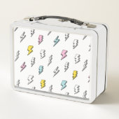 Cute Doodle Lightning Bolt Pattern (Achterkant)