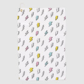 Cute Doodle Lightning Bolt Pattern Golfhanddoek (Voorkant)