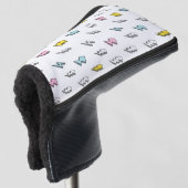 Cute Doodle Lightning Bolt Pattern Golfheadcover (3/4 voorkant)