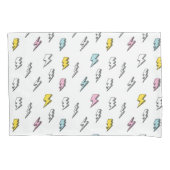 Cute Doodle Lightning Bolt Pattern Kussensloop (Voorkant)