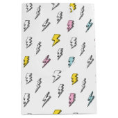 Cute Doodle Lightning Bolt Pattern Medium Cadeauzakje (Voorkant)