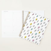 Cute Doodle Lightning Bolt Pattern Planner (Display)