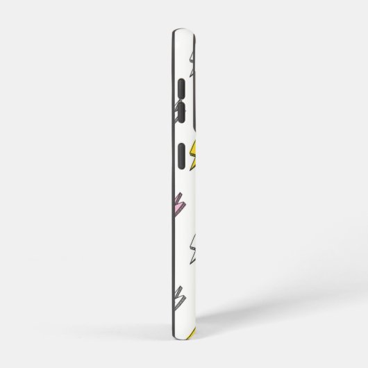 Cute Doodle Lightning Bolt Pattern Samsung Galaxy Hoesje (Rechterkant)