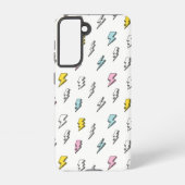 Cute Doodle Lightning Bolt Pattern Samsung Galaxy Hoesje (Achterkant)