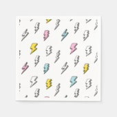 Cute Doodle Lightning Bolt Pattern Servet (Voorkant)