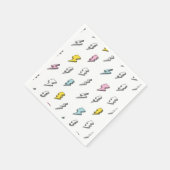 Cute Doodle Lightning Bolt Pattern Servet (Hoek)