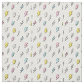 Cute Doodle Lightning Bolt Pattern Stof (Swatch)