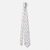 Cute Doodle Lightning Bolt Pattern Stropdas (Achterkant)