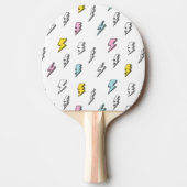 Cute Doodle Lightning Bolt Pattern Tafeltennisbatje (Voorkant)
