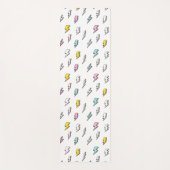 Cute Doodle Lightning Bolt Pattern Yogamat (Voorkant)