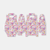 Cute Doodle Manicure Patroon Bedankdoosjes (Uitgevouwen)