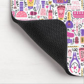 Cute Doodle Manicure Patroon Muismat (Hoek)