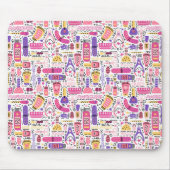 Cute Doodle Manicure Patroon Muismat (Voorkant)
