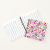 Cute Doodle Manicure Patroon Notitieboek (Binnen)