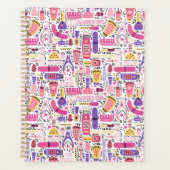 Cute Doodle Manicure Patroon Planner (Voorkant)