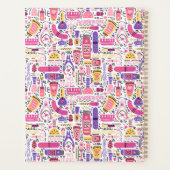 Cute Doodle Manicure Patroon Planner (Achterkant)