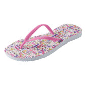 Cute Doodle Manicure Patroon Teenslippers (Schuin)