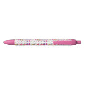 Cute Doodle Manicure Patroon Zwarte Inkt Pen (Achterkant)